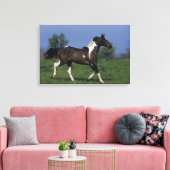 Paarden van verf die lopen 2 canvas afdruk (Insitu (Woonkamer))