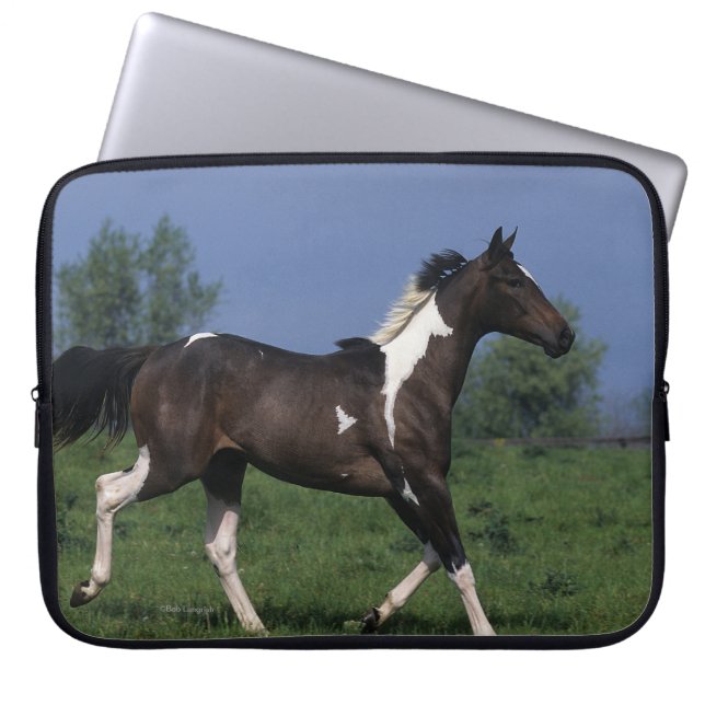 Paarden van verf die lopen 2 laptop sleeve (Voorkant)