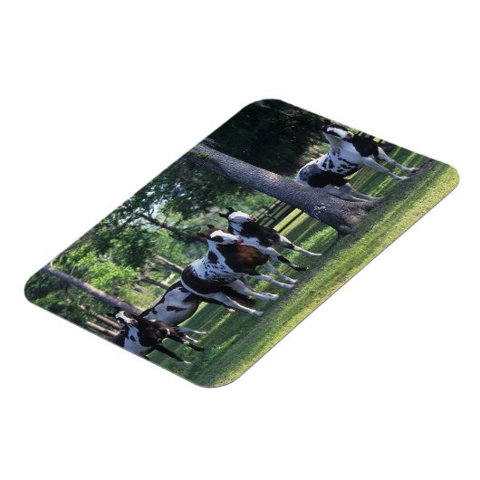 Paarden verven in de bomen magneet (Linkerzijde)