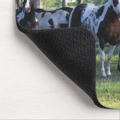 Paarden verven in de bomen muismat (Hoek)