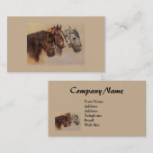 Paarden  Visitekaartje (Voorkant / Achterkant)