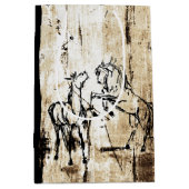 Paarden voor het fokken van paardenkunst medium cadeauzakje (Voorkant)