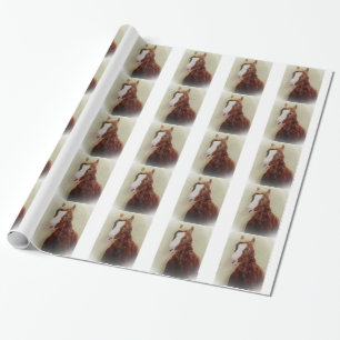 Paarden voor paardenkunst cadeaupapier