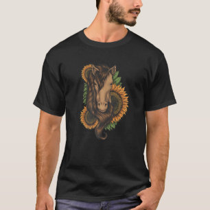 Paarden voor paardenraces met paardenrennen t-shirt