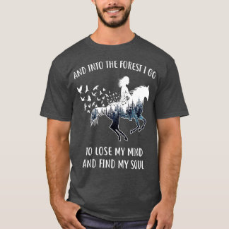 Paarden voor vrouwen in het bos waar ik paardenren t-shirt