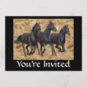 Paarden Wilde Uitnodiging