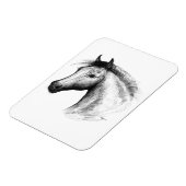 Paarden: wit magneet (Linkerzijde)