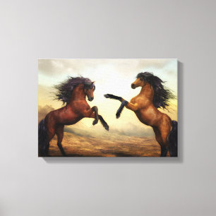 Paarden Zazzle_Growshop. Canvas Afdruk