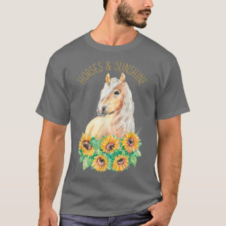 Paarden & Zonneppaarden Zonnebloemen Ziektebloemen T-shirt