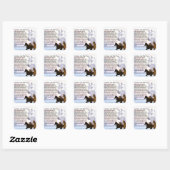 Paarden Zuster Poem Vierkante Sticker (Vel)