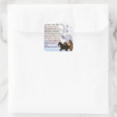 Paarden Zuster Poem Vierkante Sticker (Tas)