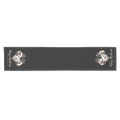 Paarden zwart en goud Kerstcitaat Korte Tafelloper (Horizontaal)