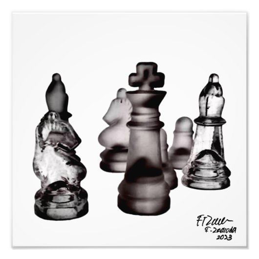 paardenaanval foto afdruk (Voorkant)