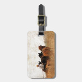 Paardenarbeid Bagagelabel (Voorkant verticaal)