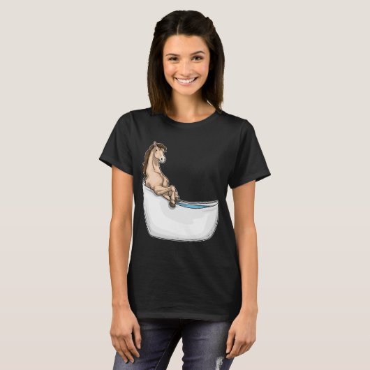 Paardenbad T-shirt (Voorkant volledig)