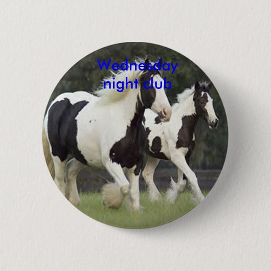 Paardenbadge Ronde Button 5,7 Cm (Voorkant)