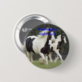 Paardenbadge Ronde Button 5,7 Cm (Voorkant /achterkant)