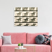 Paardenbeweging fotografie canvas afdruk (Insitu (Woonkamer))