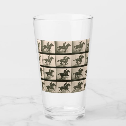 Paardenbeweging  fotografie glas (Voorkant)