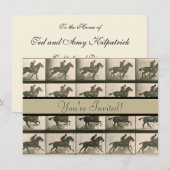 Paardenbeweging  fotografie kaart (Voorkant / Achterkant)