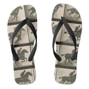 Paardenbeweging fotografie teenslippers