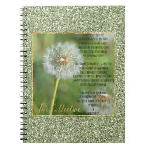 Paardenbloem Bloem Collectief Gedicht (geschreven Notitieboek