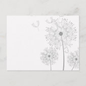 Paardenbloem Bloesems Vines Bruids Dank u kaarten (Voorkant)