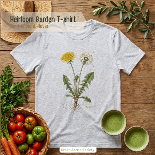 Paardenbloem Botanische Illustratie Tri-Blend Shirt