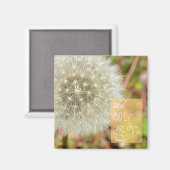 Paardenbloem- Een wens voor u Magnet Magneet (Voorkant / Achterkant)