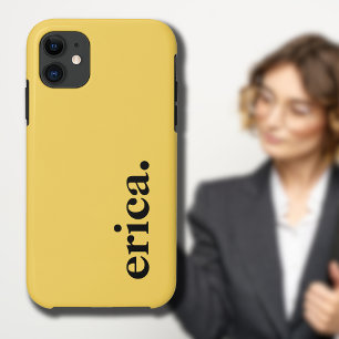 Paardenbloem Geel Effen Kleur Elegante Naam iPhone 11 Hoesje