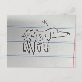 Paardenbloem hond briefkaart