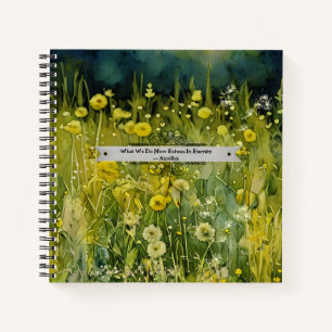 Paardenbloem Meadow Aurelius Eternity Quote Journa Notitieboek