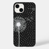 Paardenbloem op stippen Case-Mate iPhone case (Achterkant)