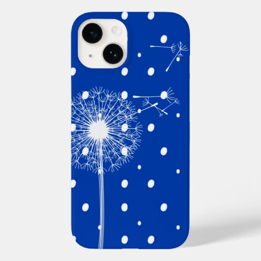Paardenbloem op stippen Case-Mate iPhone case (Achterkant)
