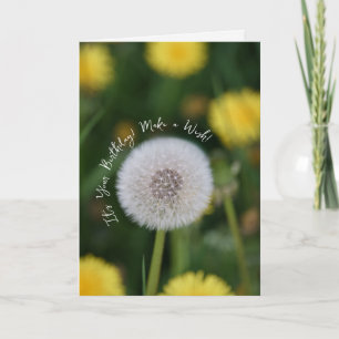 Paardenbloem Verjaardagskaart Kaart