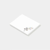 Paardenbloem vlinder stroom post-it® notes (Schuin)