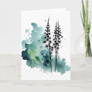 Paardenbloem - Watercolor bloemen Kaart
