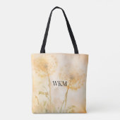 Paardenbloem Wensen Monogram Draagtas (Achterkant)