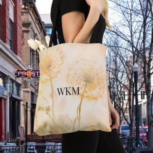 Paardenbloem Wensen Monogram Draagtas