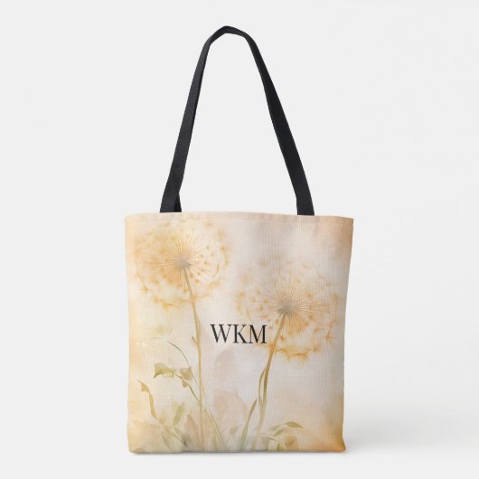 Paardenbloem wenst Monogram Draagtas (Achterkant)