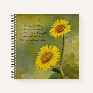 Paardenbloem Wilde bloemen Socrates Quote Journal Notitieboek