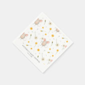 Paardenbloem Wishes | Voorjaars Waterverf Baby sho Servet (Hoek)