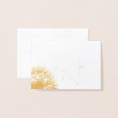 Paardenbloem zaden nemen vlucht folie kaarten (Voorkant met envelop)