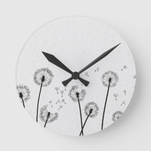 Paardenbloemen Bloemen Pluizen Spores Grijs Ronde Klok