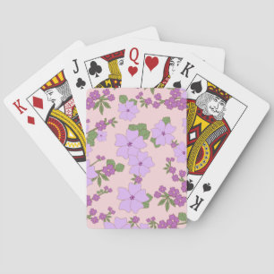 Paardenbloemen, bloempatroon, patroon van bloemen pokerkaarten