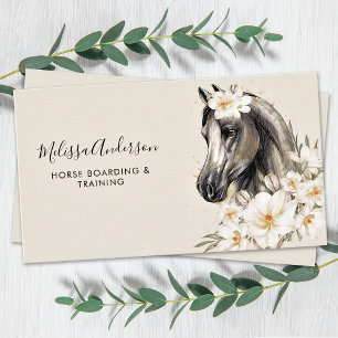 paardenbloemen gepersonaliseerde paardensport visitekaartje