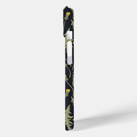 Paardenbloemen, groen, geel en zwart Case-Mate iPhone case (Achterkant / Links)