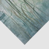 Paardenbloemen in een Blue Haze Decoupage Tissuepapier (Detail)