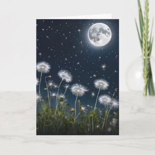 Paardenbloemen in maanlicht kaart