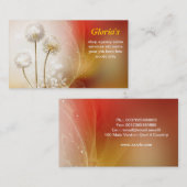 paardenbloemen magisch kleurrijk visitekaartje (Voorkant / Achterkant)